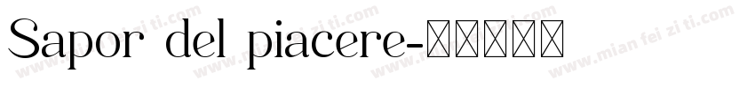 Sapor del piacere字体转换